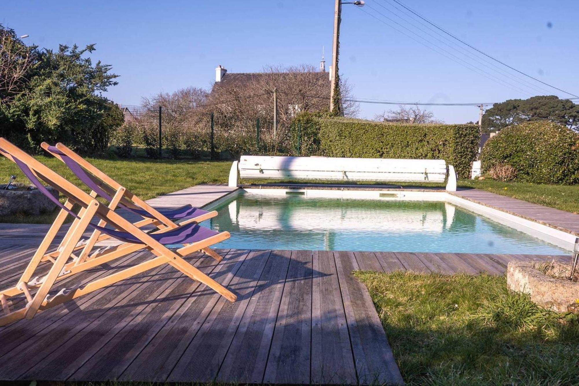 Ty Michel, Swimming Pool Access To Beaches And Sh Villa Perros-Guirec Luaran gambar